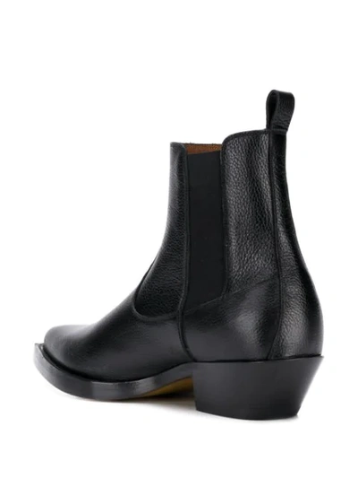 Shop Givenchy Side Panel Boots In Black