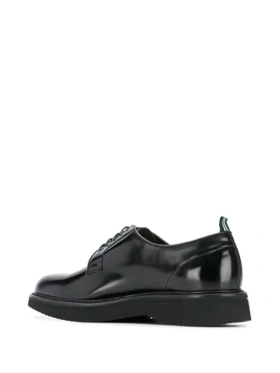 Green George Classic Derby Shoes In Black