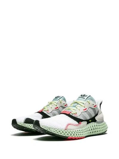 Adidas Originals Zx 4000 4d Sneakers In Ftwwht/gretwo/lingrn | ModeSens