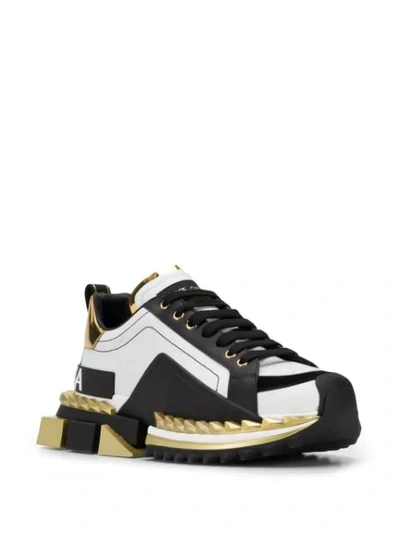 Shop Dolce & Gabbana Super King Sneakers In Black