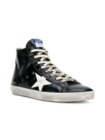 Shop Golden Goose Mid Star Sneakers In Black