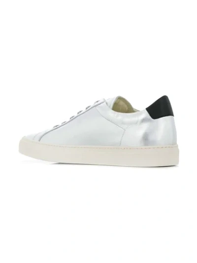 Shop Common Projects Achilles Low Sneakers In Silver 0509