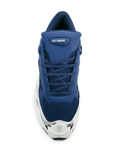 Shop Adidas Originals Metallic Low-top Sneakers In Blue