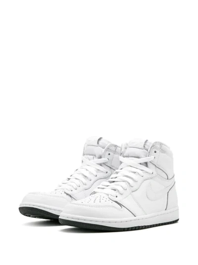 Shop Jordan Air  1 Retro High Og "white Perforated" Sneakers