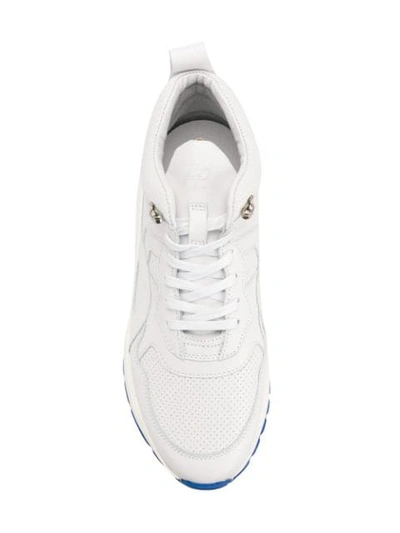 Shop Filling Pieces Contrast Sole Sneakers In White