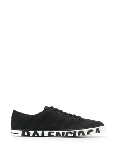 BALENCIAGA LOGO SNEAKERS - 黑色