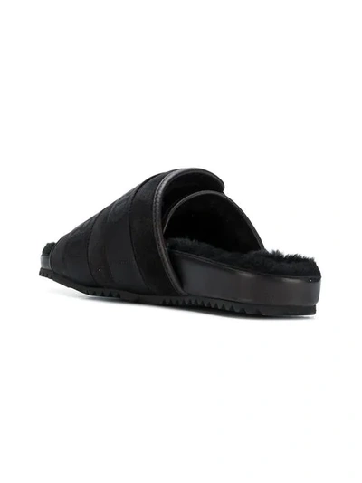 TOM FORD BUCKLE OPEN-TOE SANDALS - 黑色