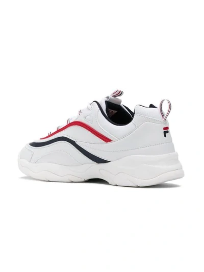 Shop Fila Ray Low Sneakers In White