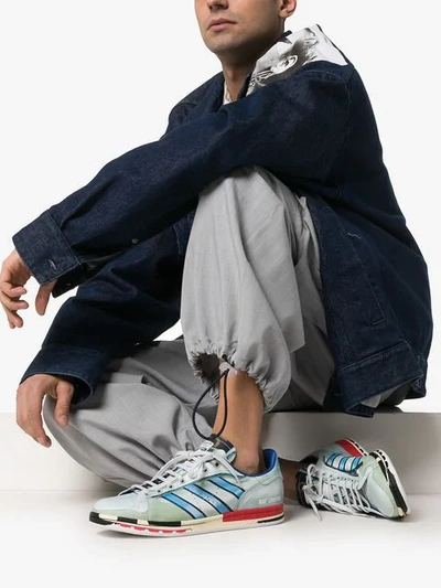 Shop Adidas Originals X Raf Stan Smith Sneakers In Silver
