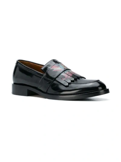 Shop Givenchy Printed Loafers - Black
