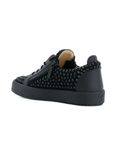 Shop Giuseppe Zanotti Doris Low Top Sneakers In Black