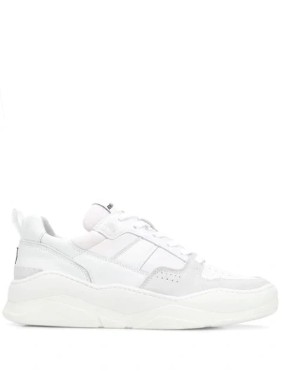 Shop Ami Alexandre Mattiussi Thick Sole Low Sneakers In White