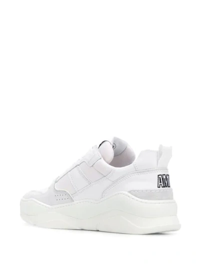 Shop Ami Alexandre Mattiussi Thick Sole Low Sneakers In White