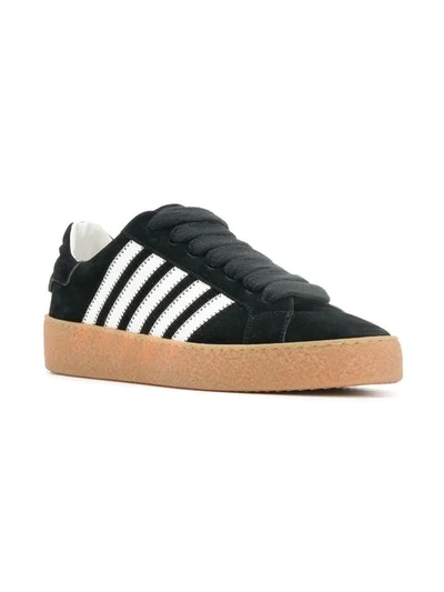 Shop Dsquared2 Platform Lace-up Sneakers In Black