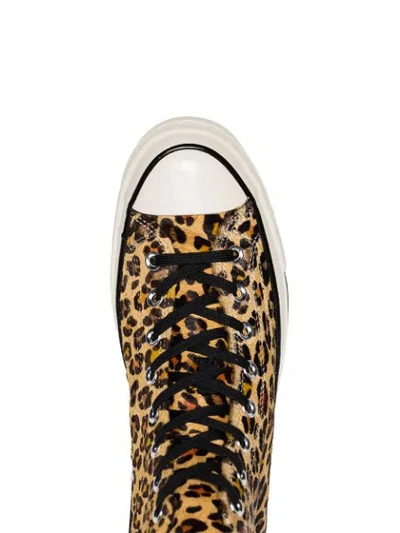 Shop Converse Leopard Print  Chuck Taylor 70's High-top Sneakers In Animal