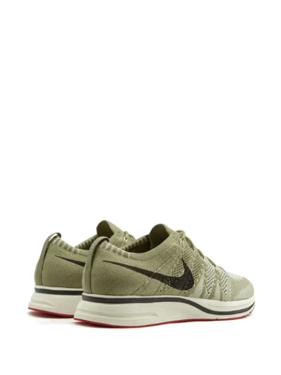 Shop Nike Flyknit Trainer Sneakers In Green