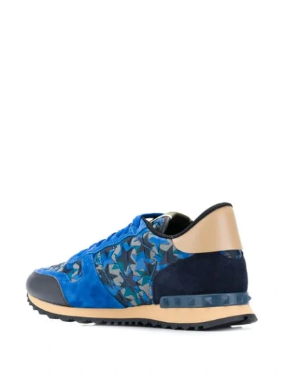 Shop Valentino Garavani Rockrunner Sneakers In Blue