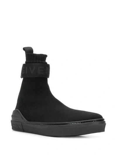 Shop Givenchy 4g Mid Sock Sneakers In Black