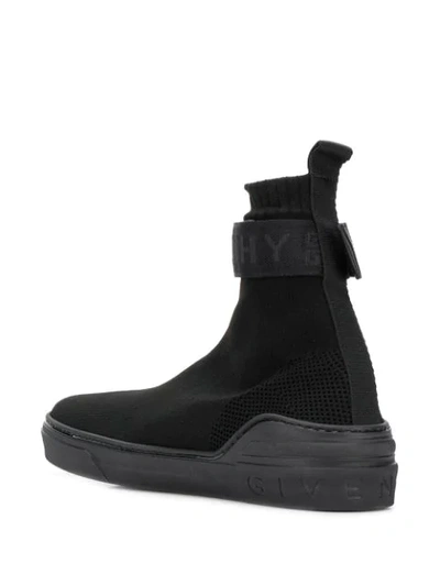 Shop Givenchy 4g Mid Sock Sneakers In Black