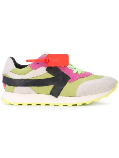 Shop Off-white Vintage Arrow Sneakers In Green