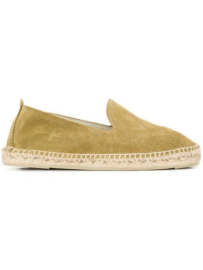 Shop Manebi Flat Espadrilles In Green