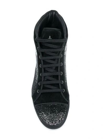 Shop Louis Leeman Embellished Hi In Black