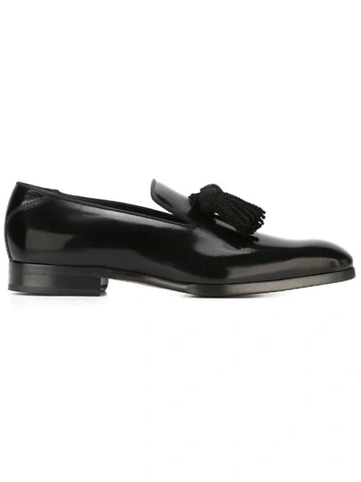 Shop Jimmy Choo Foxley Loafers In Black