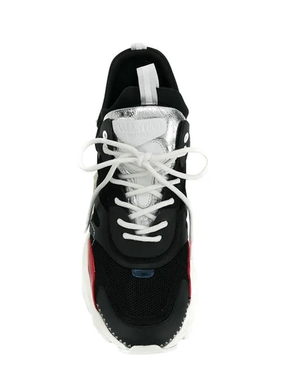 Shop Valentino Bounce Sneakers In Black