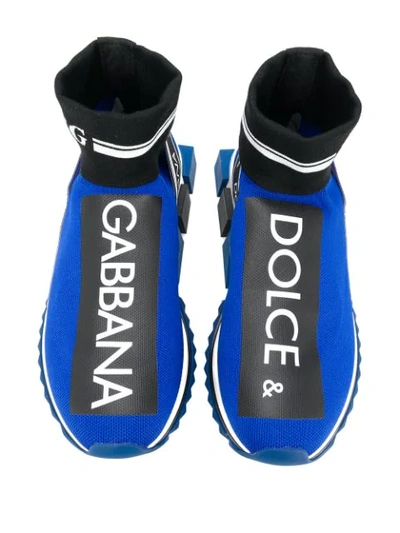 Shop Dolce & Gabbana Sorrento Hi-top Sneakers In Blue