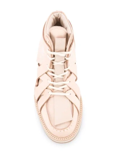Shop Hender Scheme Crisscross Detail Sneakers In Pink