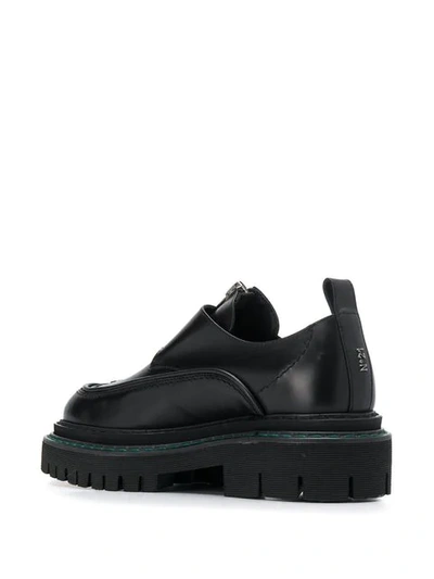 Shop N°21 Classic Creepers With Side Buckle In Black