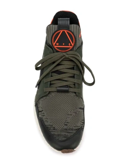 Shop Mcq By Alexander Mcqueen Mcq Alexander Mcqueen Perforated Mesh Sneakers - Green