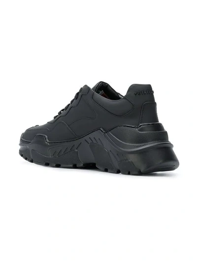Shop Philipp Plein Runner Original Sneakers In Black