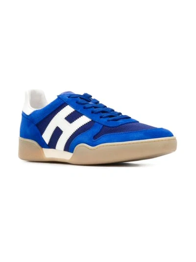 Shop Hogan H357 Sneakers In Blue