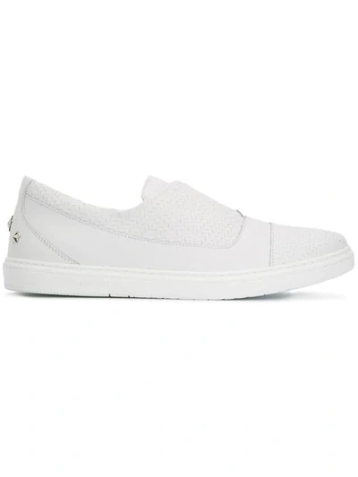 Shop Jimmy Choo Caspian Sneakers In White