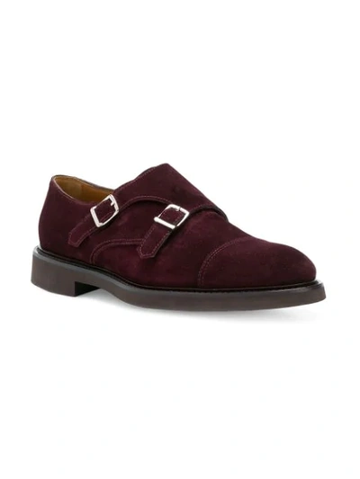 Shop Doucal's Monk Shoes In Red