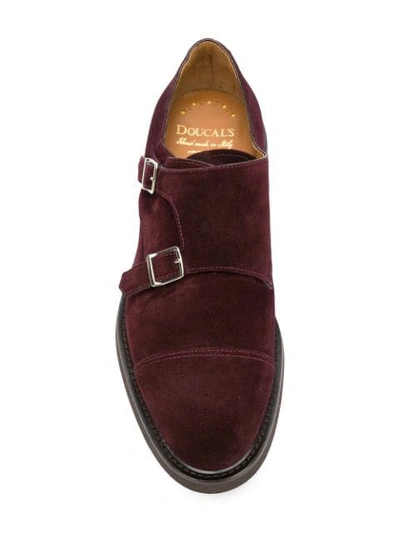 Shop Doucal's Monk Shoes In Red