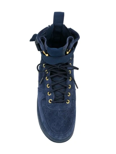 Shop Nike Sf Air Force 1 Mid Sneakers In Blue