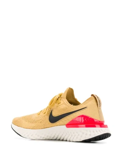 Nike Epic React Flyknit 2 Sneakers In Yellow