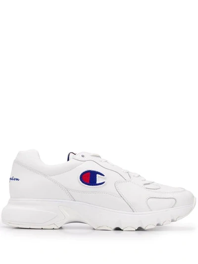 Shop Champion Contrast Logo Sneakers In White