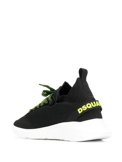 DSQUARED2 网布运动鞋 - 黑色