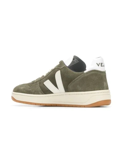 Shop Veja Lace-up Sneakers - Green