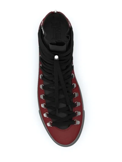 Shop Swear X Siobhan Bell Redchurch Laced Hi-top Sneakers