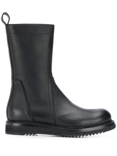 Shop Rick Owens Ankle Zipped Boots In Black