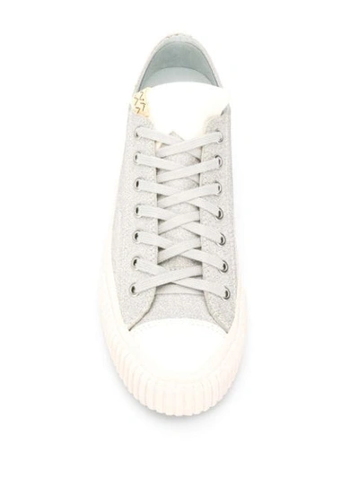 Shop Visvim Low Top Sneakers In Silver