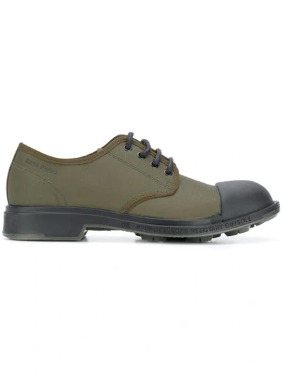 Shop Pezzol Scud Derby Shoes In Green