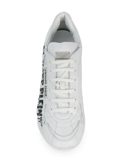 Shop Philipp Plein Runner Rock Pp Sneakers - White