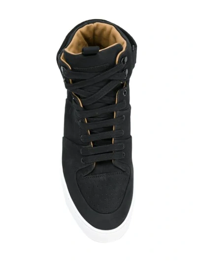 Shop Mason Garments Roma Classic High-top Sneakers In Black