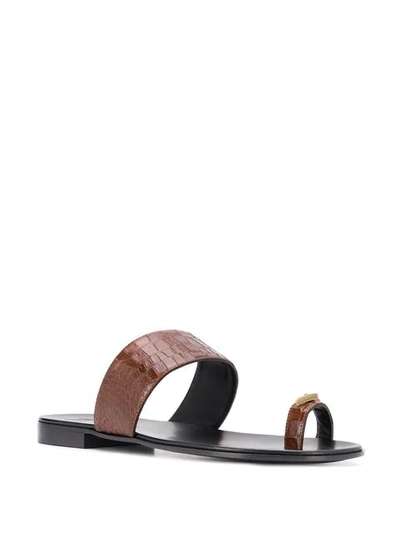 Shop Giuseppe Zanotti Orlando Sandals In Cuoi