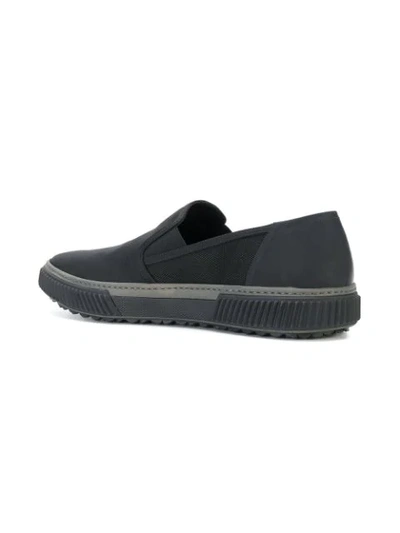 Shop Prada Slip-on Sneakers In Black